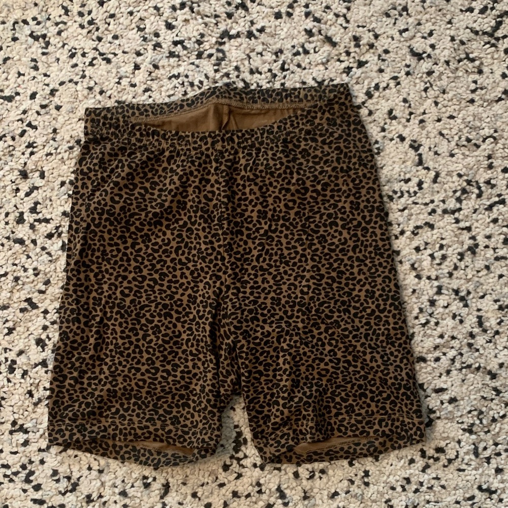 Old Navy Brown and Black Animal Print Shorts